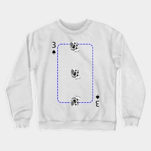 3 of spades Crewneck Sweatshirt